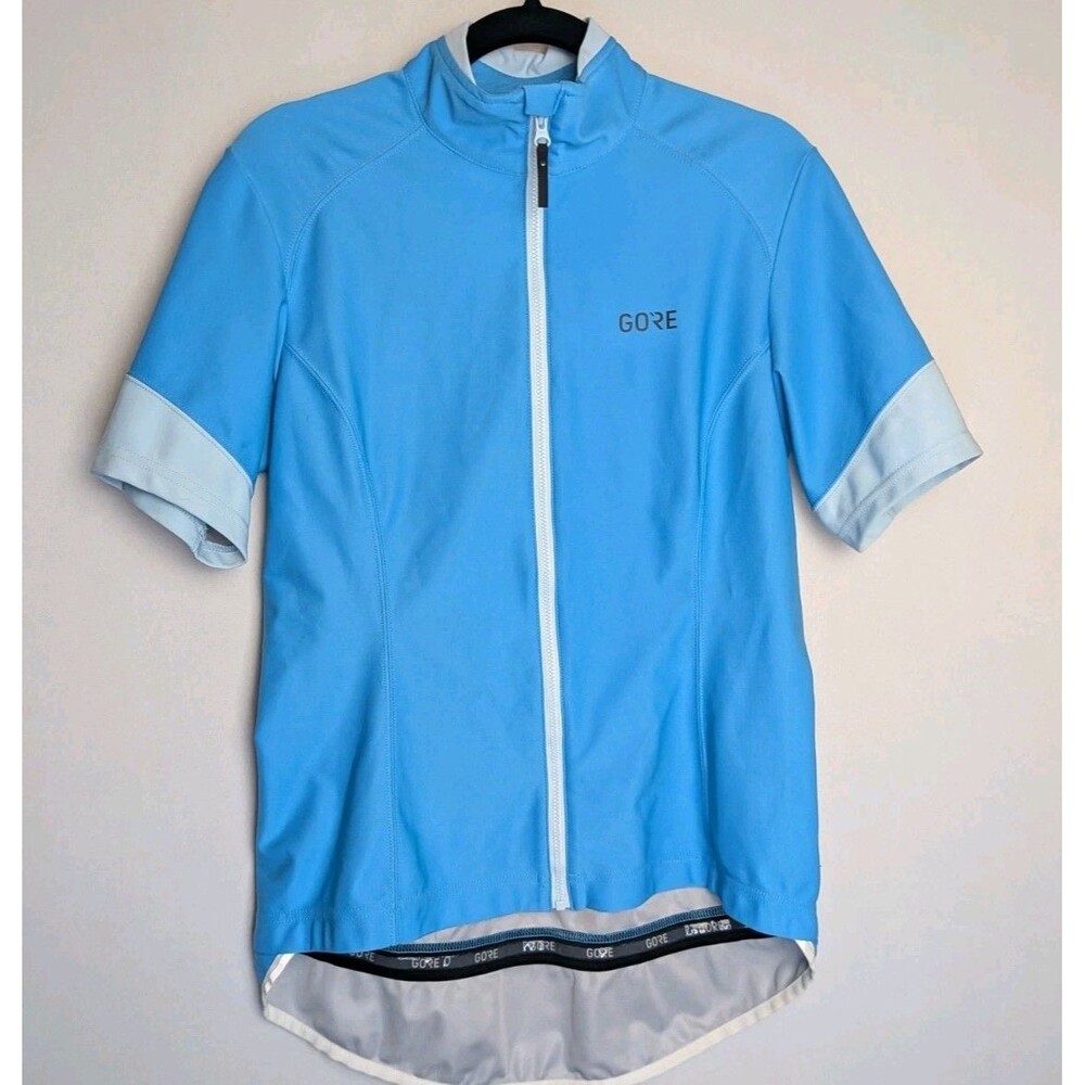 Gore Bike Wear Cycling Jacket Windstopper Mens L Short Sleeve Bicycle Zip Shirt